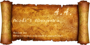 Aczél Alexandra névjegykártya